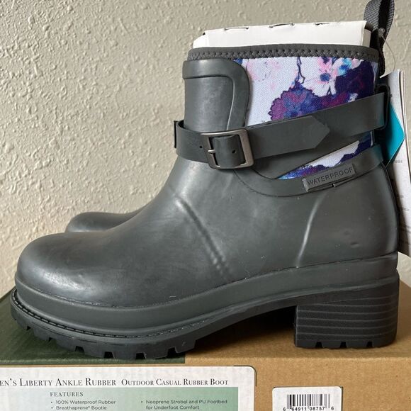 NIB Liberty Ankle Rubber Muck Boots Size 6 - Picture 1 of 9